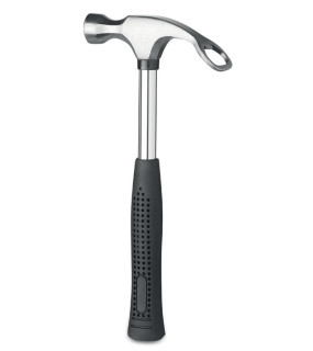 MARTELLO CON APRIBOTTIGLIE IN ACCIAIO cm 24x11x3