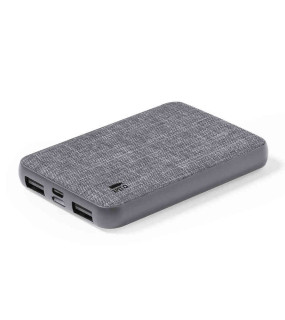 POWERBANK 5000 mAh IN POLIESTERE RPET cm 10x6,7x1,4