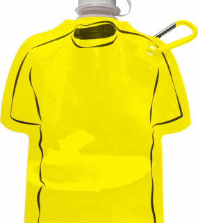 BORRACCIA T-SHIRT PIEGHEVOLE IN PP, 450ml CON MOSCHETTONE