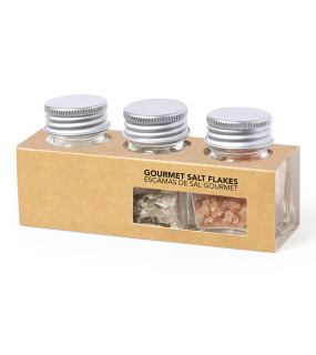 SET 3 VASETTI DI SALI GOURMET MADE IN EUROPE 12x5,5x3,9 cm