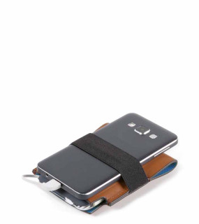 POWER BANK 5000mAh CON CUSTODIA IN PELLE cm 9x10,5x1,5