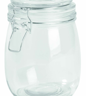 BARATTOLO IN VETRO CON CHIUSURA ERMETICA 750ml