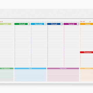 PLANNING DA SCRIVANIA PERPETUO cm 29,6x21,5