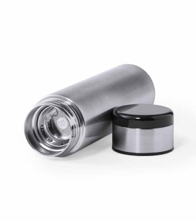 THERMOS IN ACCIAIO C/TERMOMETRO TOUCHSCREEN, 420ml,PARETE DOPPIA