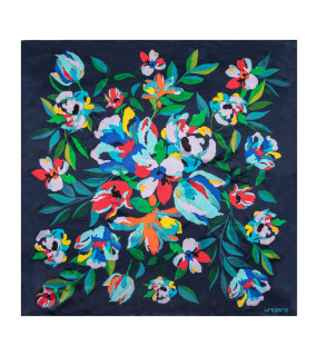 UNGARO FOULARD IN SETA CON STAMPA FLOREALE 65x65 cm
