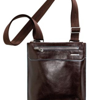 BORSELLO PIATTO IN PELLE 22x25x2 cm