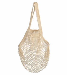SHOPPER A RETE IN COTONE CON ETICHETTA PER PERSONALIZZAZIONE cm