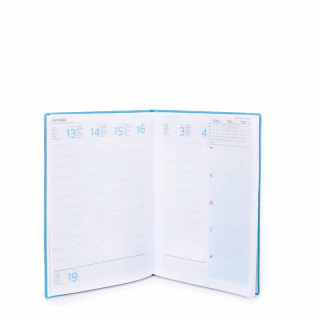 AGENDA IN COAGULATO CON IMPUNTURE AZZURRE cm 13x21