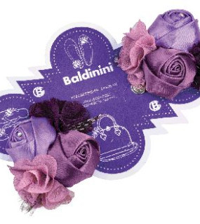 BALDININI DECORAZIONE CON FIORI E STRASS PER BALLERINE