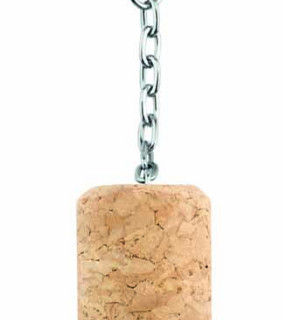 PORTACHIAVI CON TAPPO IN SUGHERO  Ø2,4x4,4 cm