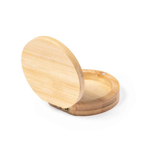 PORTAGIOIE CON SPECCHIETTO IN BAMBU' 8x2,5x7,6Ø CM