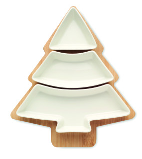 SET APERITIVO IN BAMBU' E CERAMICA
