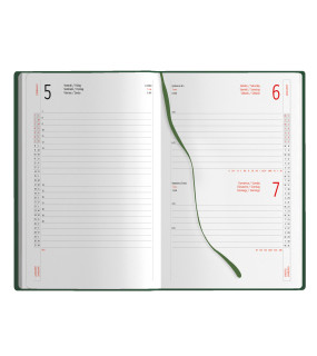 AGENDA GIORNALIERA 14,5x21 cm C/ELASTICO IN PU