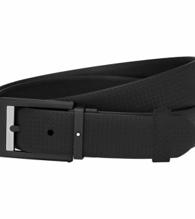 MONTBLANC CINTURA IN PELLE DI VITELLO COLORE NERO