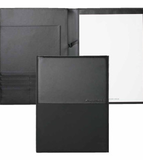 HUGO BOSS PORTABLOCCO IN PU FORMATO A4 NERO