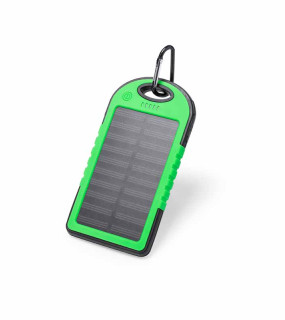 POWERBANK 4000 mAh CON PANNELLO SOLARE 7,5x14,5x1,5 cm