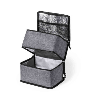 BORSA TERMICA DOPPIO SCOMPARTO IN POLIESTERE 600D RPET