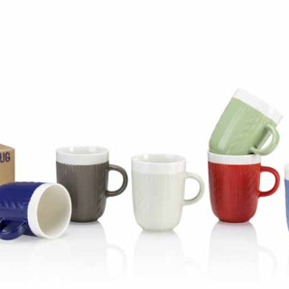 INN MY HOME TAZZA MUG CON LAVORAZIONE EFFETTO "MAGLIA"