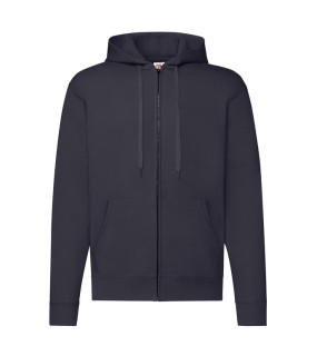 FELPA CAPPUCCIO E ZIP COLORATA 80% COT. 20% POLY