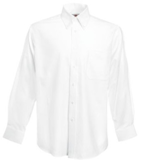 CAMICIA UOMO OXFORD M/LUNGA BIANCA