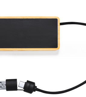 HUB CON 3 PORTE USB IN BAMBU'