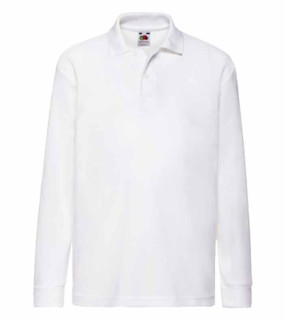 POLO PIQUE' BAMBINO MANICA LUNGA 65%POL. 35% COT. 170 GR.