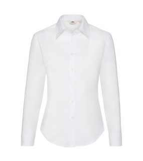CAMICIA DONNA OXFORD M/LUNGA BIANCA