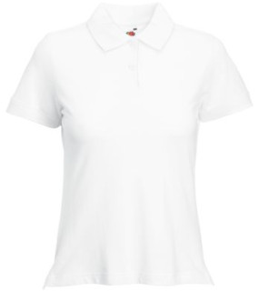 POLO DONNA M/CORTA 97% COT. 3% ELASTAN BIANCA