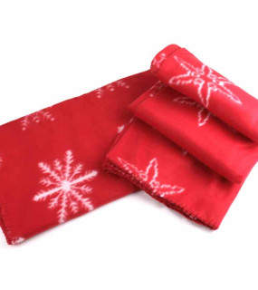 COPERTA IN PILE MOTIVO NATALIZIO cm 130x160