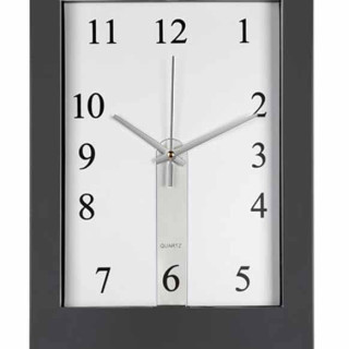 OROLOGIO DA PARETE RETTANGOLARE IN PLASTICA CON INSERTI ESTRAIBI