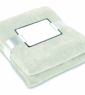 COPERTA IN FLANELLA 280gr CONFEZIONATA CON NASTRO 120x150 cm