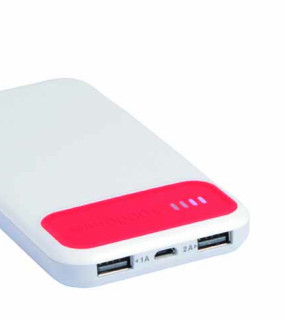 POWERBANK 10000 mAh CON INDICATORE DI CARICA 14,5x7,3x1,5 cm
