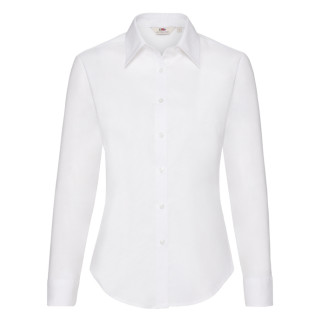 CAMICIA DONNA OXFORD M/LUNGA BIANCA