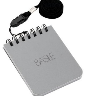 BASILE MINI NOTES COLORE ARGENTO CON CORDINO REMOVIBILE