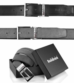 BALDININI CINTURA UOMO REVERSIBILE IN PELLE cm 120x3,2