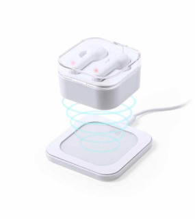 AURICOLARI BLUETOOTH 5.0 CON SUPPORTO DI RICARICA WIRELESS