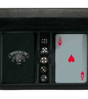 C.D.I. SET CARTE E DADI IN LEGNO