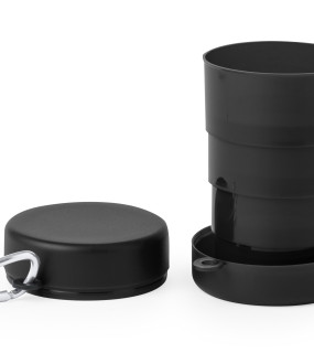 BICCHIERE DA VIAGGIO RICHIUDIBILE 220 ml cm. 9x6,8Ø