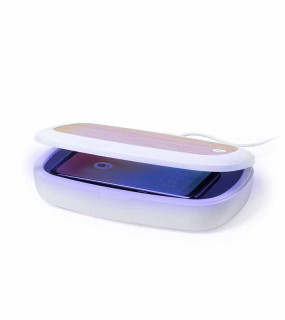 BOX CON LAMPADA UV E CARICATORE WIRELESS