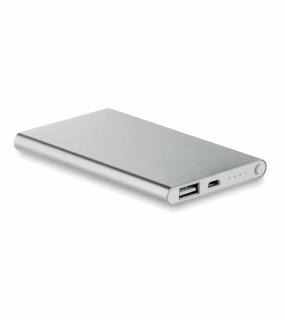 POWERBANK 4000 mAh IN ALLUMINIO cm. 6,8x11x0,9