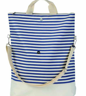 BORSA MARE IN POLIESTERE 300D CON TRACOLLA cm.36/43x19x53,5 cm