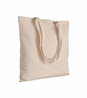 SHOPPER IN COTONE NATURALE 220gr MANICI LUNGHI cm 38x42