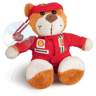 FERRARI PELUCHE ORSETTO CON VENTOSA 16 cm