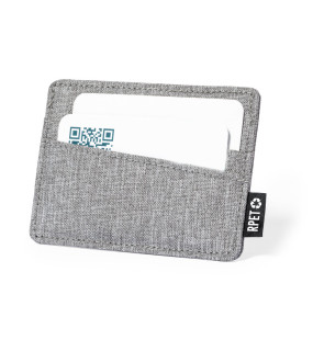 PORTA CARTE DI CREDITO IN RPET CON 3 SCOMPARTI cm. 10,6x7,6x0,3