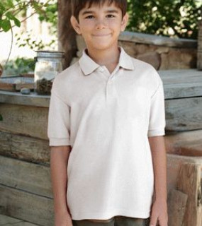 POLO PIQUET M/CORTA 65/35 BAMBINO BIANCO