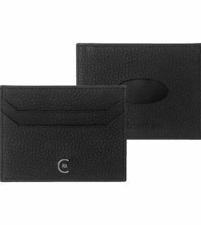 CERRUTI 1881 PORTACARTE DI CREDITO NERO cm 10,7x8,2x0,25