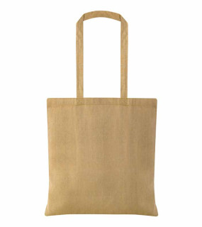 SHOPPER IN COTONE RICICLATO 150gr MANICI LUNGHI cm 38x42