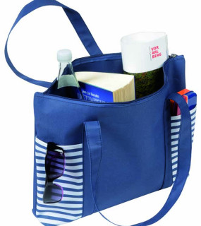 BORSA MARE IN POLIESTERE 600D CON 2 TASCHE FRONTALI cm 17,5x5x11