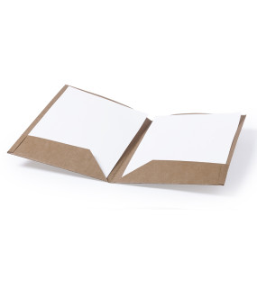 CARTELLA IN CARTONE RICICLATO CON DUE TASCHE INTERNE cm 31x23,5