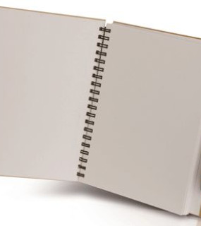 BLOCCO 70 FOGLI E PENNA IN CARTONE RICICLATO cm. 13,5x18x0,8